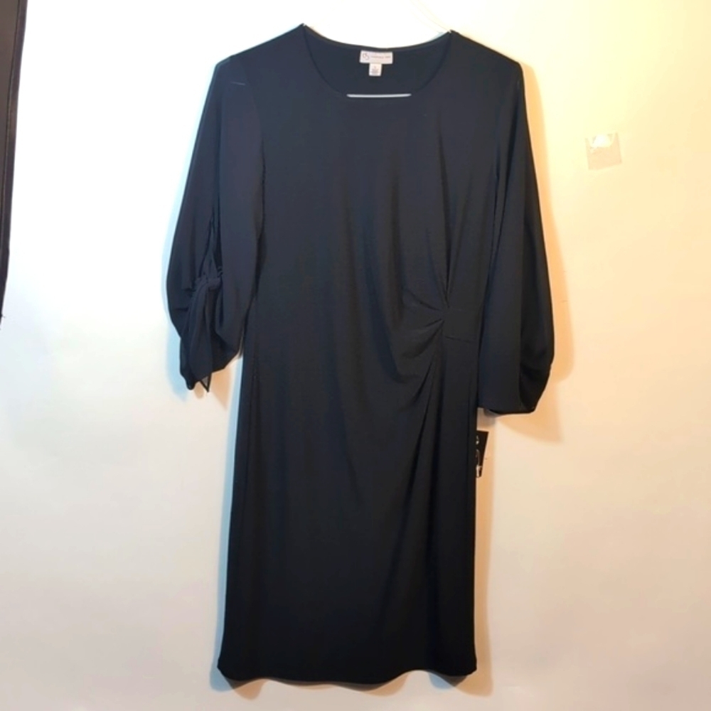 NWT Dress Barn Black Sheath Dress Size Large | Cocktail Work Basic